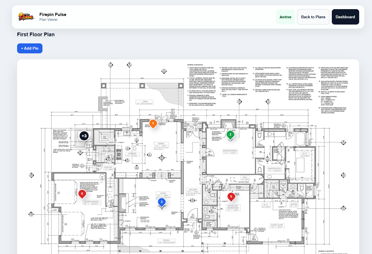 Firepin Pulse plan viewer